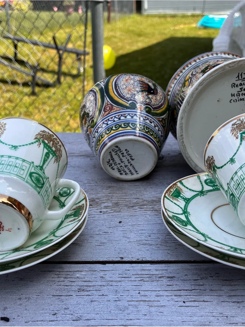 Vintage European Porcelain & Pottery Bundle - 7 Pieces (Lomonosov & Coimbra)